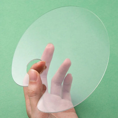 Liquid Foundation Palette Transparent Acrylic Palette Mixing Stick Makeup Painting Nail Polish Mixing Tool Palette Coloring Tool