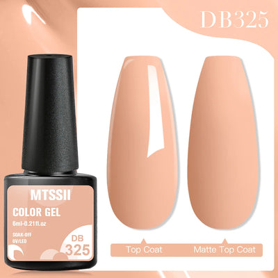 Mtssii 6ml Nail Gel Jelly Eggshell Gel Nail Polish Transparent Gel Soak Off Nail Art Gel UV LED Varnish