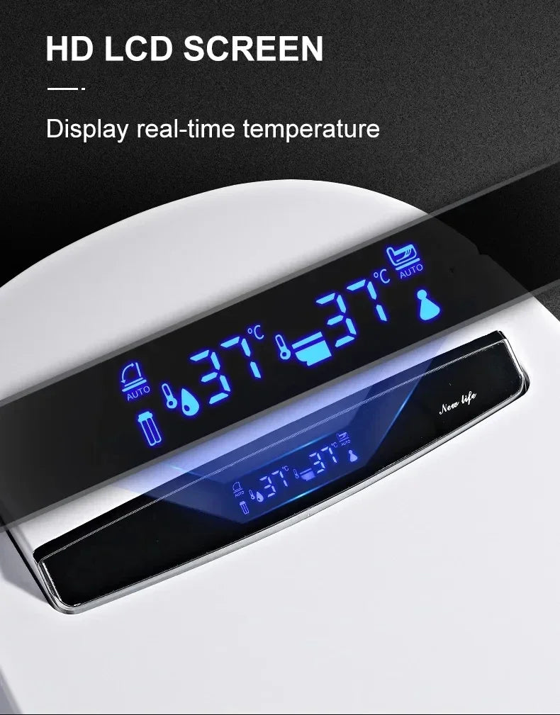 2025 Smart Toilet Luxury Automatic Flush Intelligent No water pressure limit Bowls Rimless Water Closet Wc Toilet Remote Control