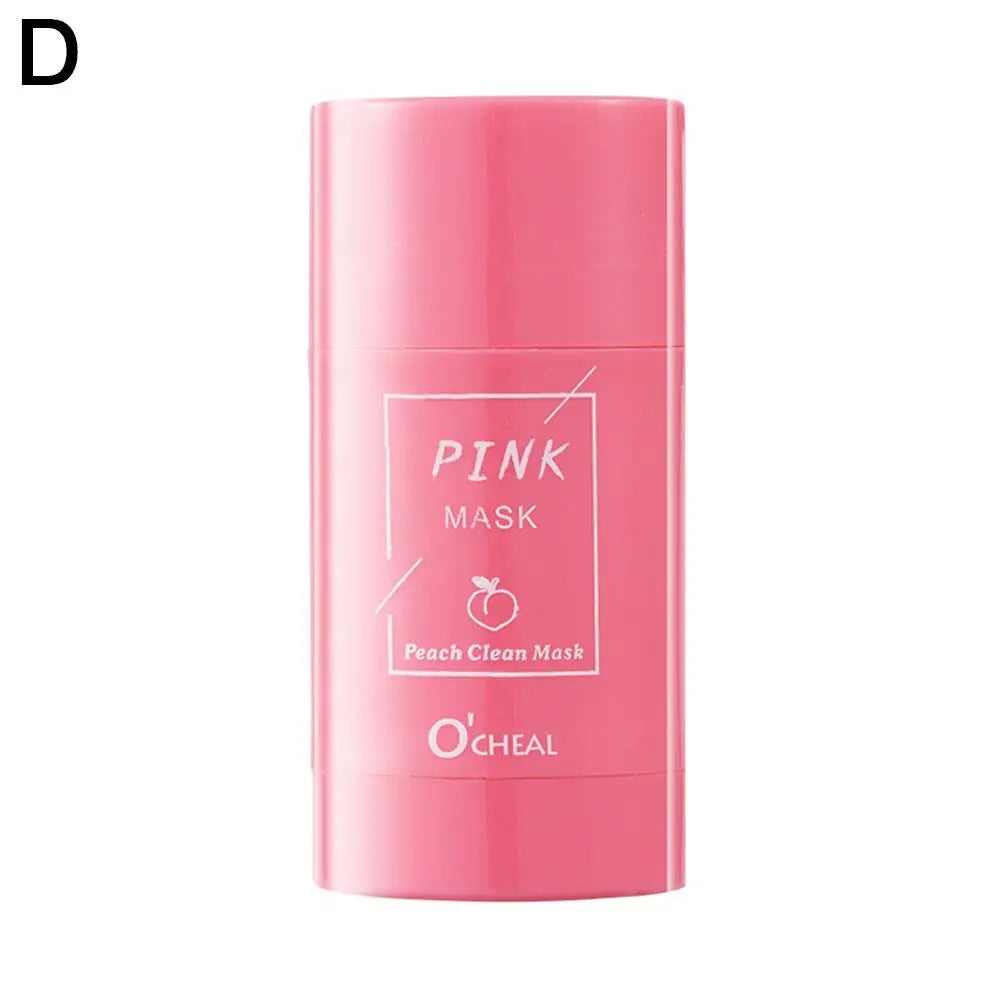 Green Tea Stick Facial Mask Deep Cleaning Mud Cream Replenish Water Moisturize Control Oil Shrink Pores Remove Blackheads
