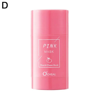 Green Tea Stick Facial Mask Deep Cleaning Mud Cream Replenish Water Moisturize Control Oil Shrink Pores Remove Blackheads
