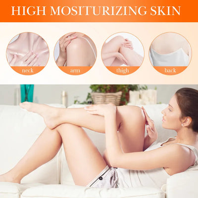 Turmeric Vitamin C Body Lotion Super Moisturizing Tender Firming Skin Brightening Face Cream Dark Spots Lighten  Skin Care 300ml