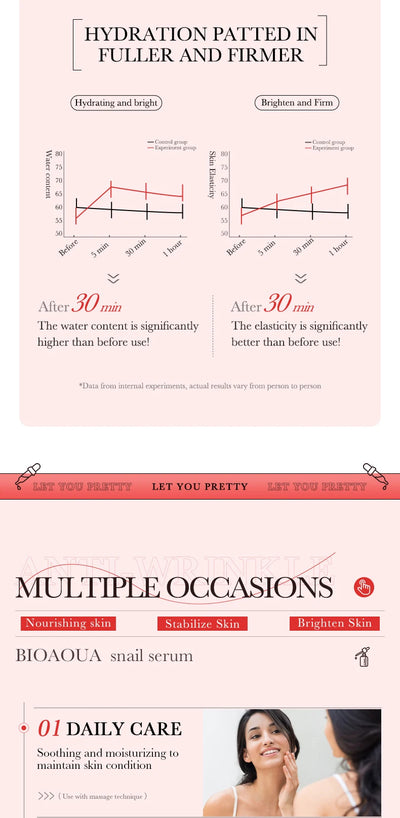 BIOAQUA Vitamin C Retinol Hyaluronic Acid Serum Moisturizing Brightening Hydrating Firming Facial Essence Beauty Face Skin Care