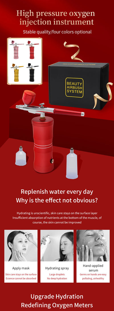 Professional Disinfectant Fogger Machine Airbrush Nail With Compressor For Nails Cake Tattoo Makeup Paint Air Spray Gun Oxygen I