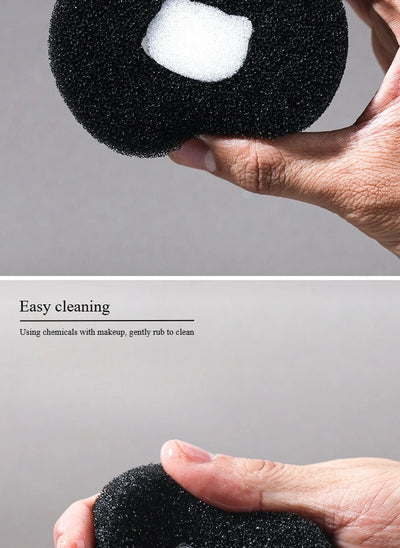 1 Piece Makeup Brush Cleaner Sponges Cosmetic Brush Drying Wash Eyeshadow Color Removal Portable Cleaning Case