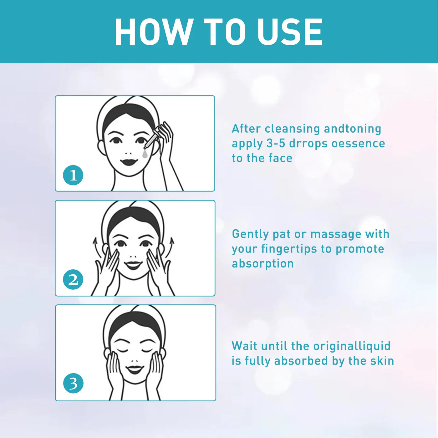 1/2/3pcs Pore Narrowing Essence Nicotinamide Serum Face Hydrating Dry Skin Pores Repair  Lifting Firming Moisturizing Serum