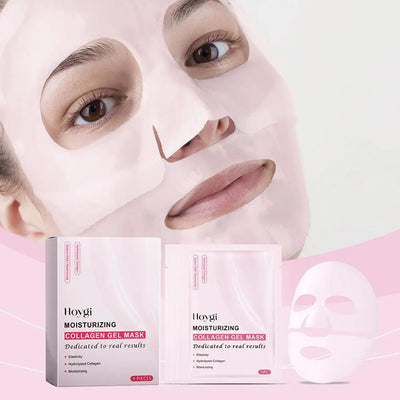 4PCS Pink Bio Collagen Gel Salmon Pdrn Face Mask Deep Hydrating Overnight Moisturizing Hydrogel Jelly Face Sheeets Balance Skin