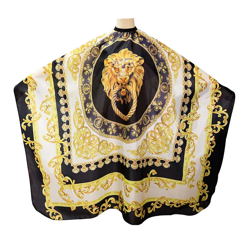 Professional Hairdressing Hairdresser Cloth Lion Pattern Gown Barber Waterproof Hairdresser Apron Haircut capes Accessories