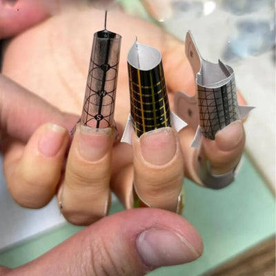 100pcs Nail Extension Guide Stickers French Nails Form Shaper Beginner DIY Acrylic/UV Gel/Poly Acrylic Gel Manicure Extension&*&