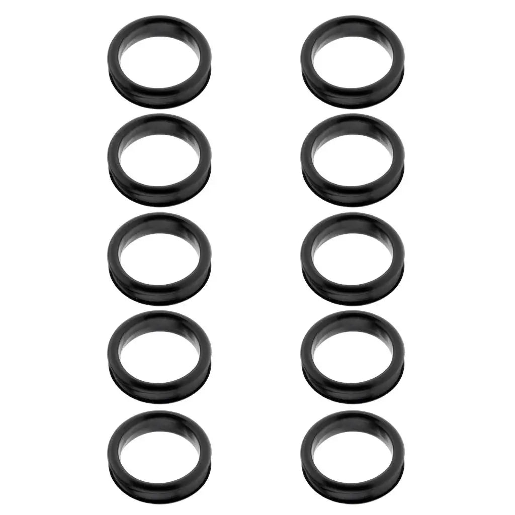 10 Pieces Barber Hair Shears Scissors Finger Rings Grips Inserts - Soft Rubber Ring Sizer, Fits Most Shears