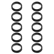 10 Pieces Barber Hair Shears Scissors Finger Rings Grips Inserts - Soft Rubber Ring Sizer, Fits Most Shears