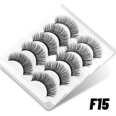 GROINNEYA Cat Eye Lashes Natural long Manga Lashes Faux Mink Eyelashes Winged End Eye Elongated Eyelashes Fake Lashes Soft