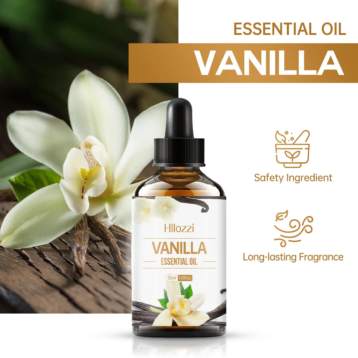 100ml/60ml/30ml Vanilla essential oil Hydrating and moisturizing Skin care Aromatherapy essential oil Aromatherapy Humidifier