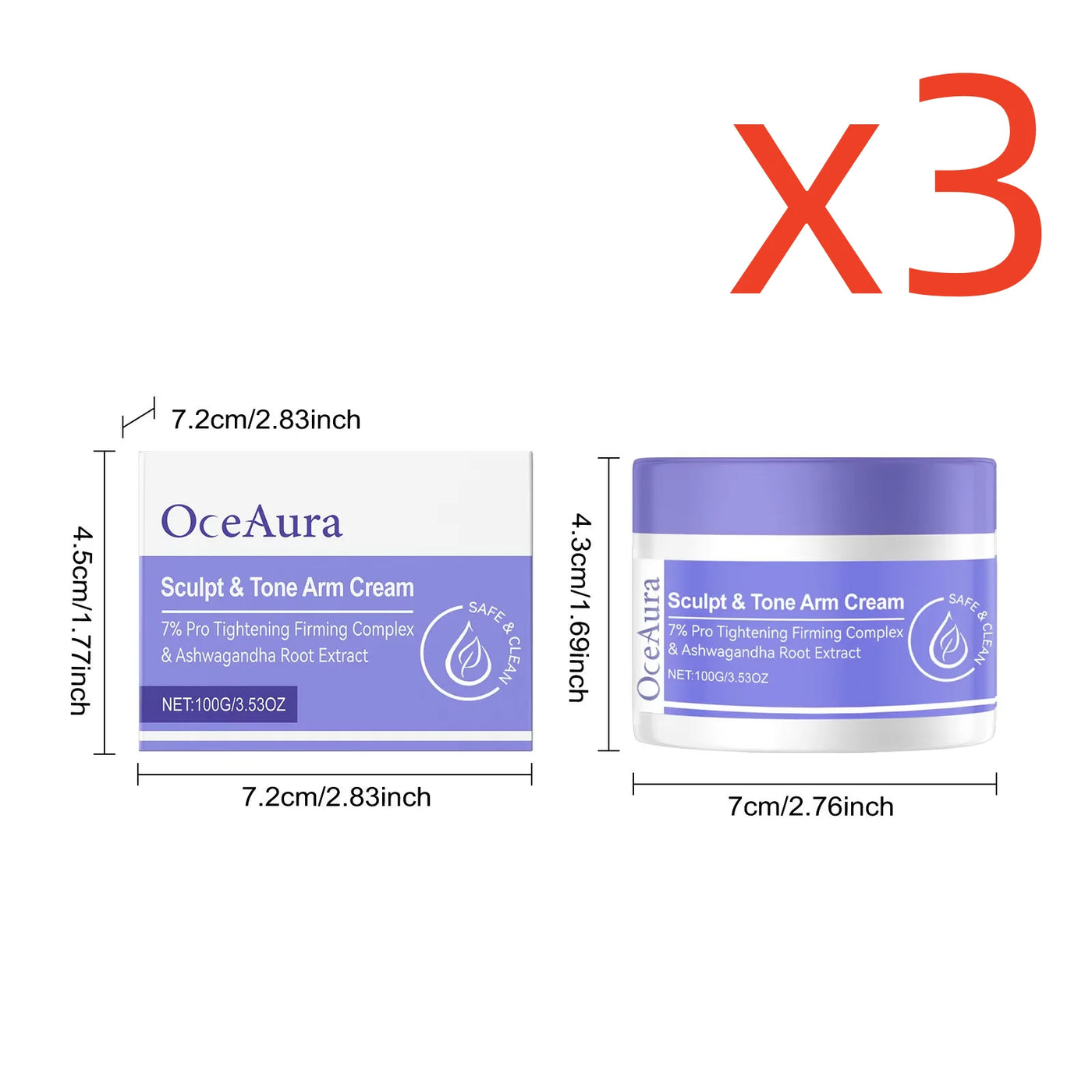 Arm Shaping Firming Cream Sculpt Tone Healthy Firm Muscle Prevent Sagging Loose Puffy Smooth Moisturize Skin Tighten Arm Cream