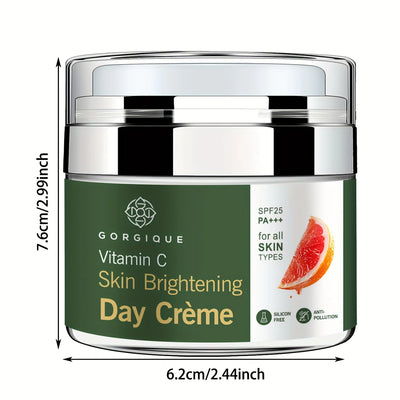 Skin Brightening Day Cream Vitamin C Spf 25 Pa+++ Lightweight Silicon Chemica Free