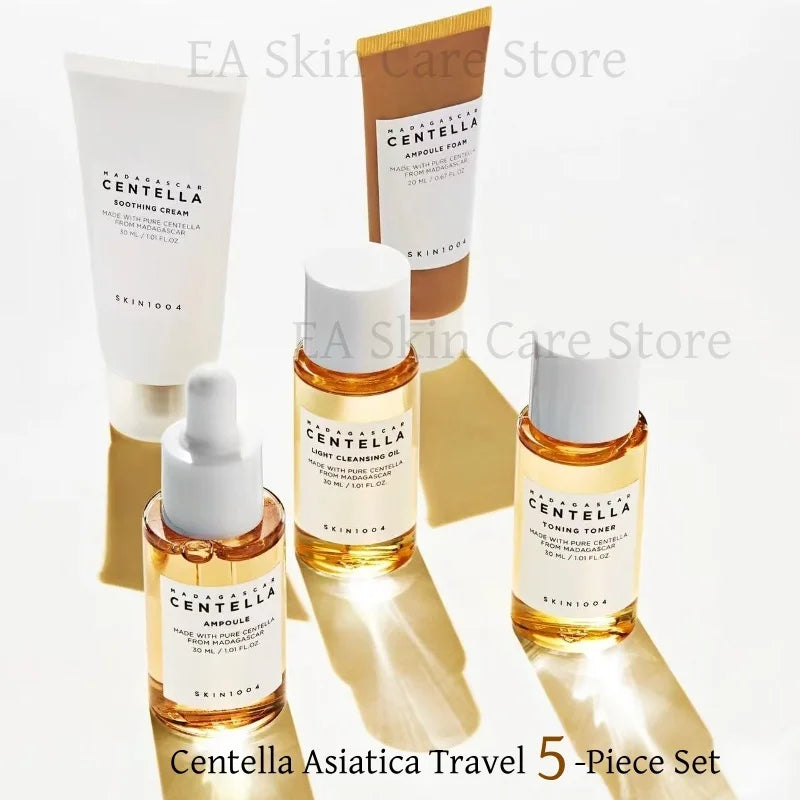 SKIN1004 Centella Skincare Travel Kit Originales Serum Toner Whitening Cream Cleansing Oil Cleanser 5 Set Travel Size Skin Care