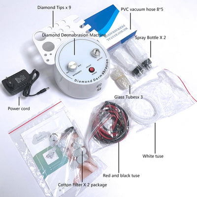 3 In 1 Combo Beauty Diamond Microdermabrasion Dermabrasion Machine Water Spray Exfoliation Machine Wrinkle Face Peeling Set