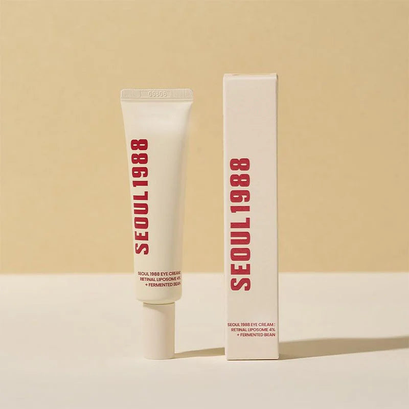 Seoul 1988 Anti-Aging Trio: 4% Retinal Eye Cream + 2% Retinal Serum w/ Black Ginseng for Wrinkles & Brightening,Korean Skincare
