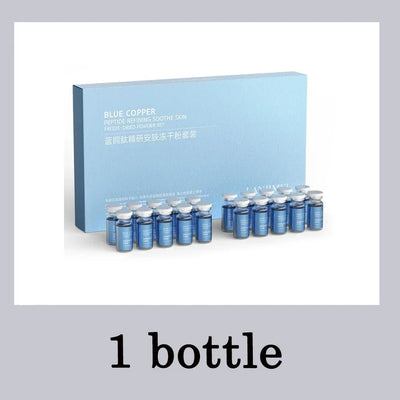 Blue Copper Peptide Freeze-Dried Powder Set Oligopeptide Anti Wrinkle Essence Shrink Pores Acne Treatment Skincare Serum 20pcs