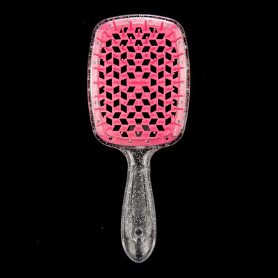 Flash Tangled Hair Comb Detangling Hair Brush Massage Combs Hollow Out Wet Curly Hair Brush Barber Comb Salon Hair Styling Tools