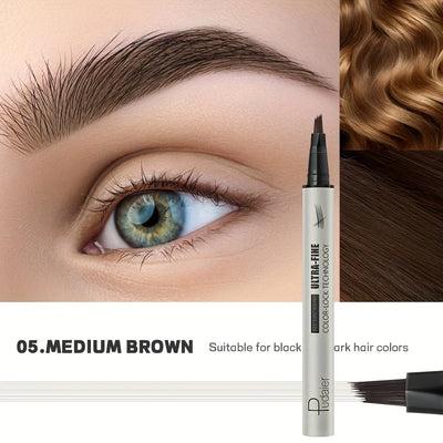 Waterproof Eyebrow Pencil - Quick Shape, Ultra-Fine Natural Look, Waterproof & Sweatproof, Lasting Makeup,  Eyebrow Setting