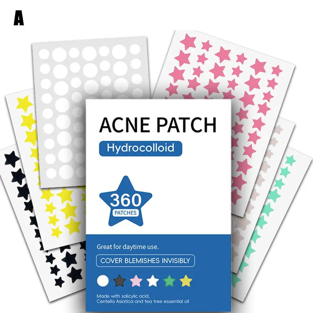 Color Acne Patch Set Mild Non-irritants Fade Acne Pimples Closed Mouth Improve Acne Muscle Acne Patch Skin Care