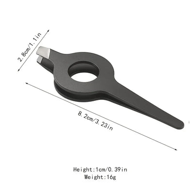 1pcs Pig hair clipper Slant Tweezer With Hollow Out Handle Professional Eyebrow Facial Hair Remover Practical Beauty Tool For Me