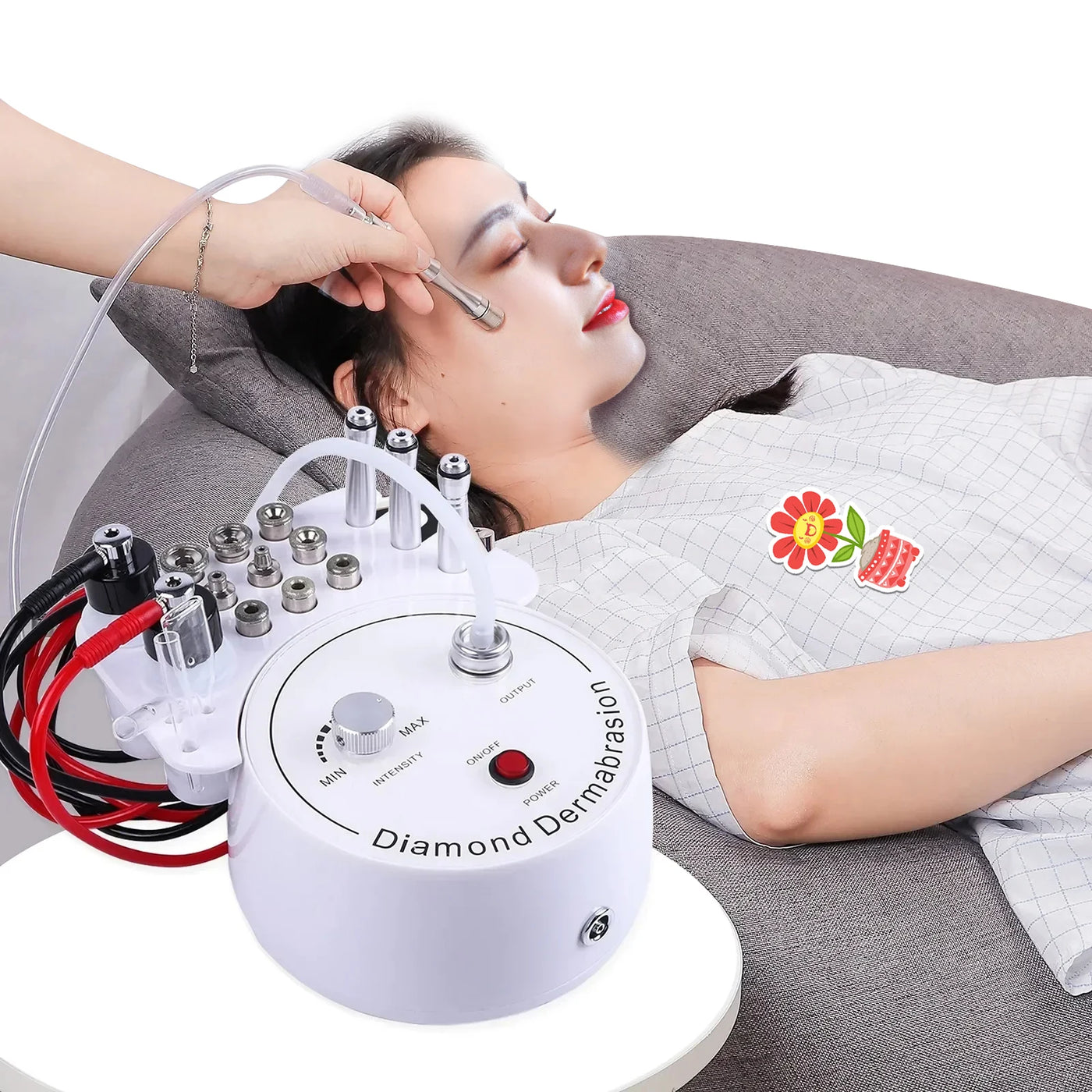 3 In 1 Combo Beauty Diamond Microdermabrasion Dermabrasion Machine Water Spray Exfoliation Machine Wrinkle Face Peeling Set