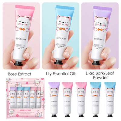 Hand Cream Gift Sets For Women Hand Cream Hand Cream Collection Hand Cream Set For Dry Hands Pack Of 5 Hand Lotion Travel Size