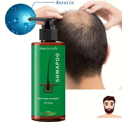 Hair Root Nutrient Peptide Protein Shampoo, Keratin and Biotin, 8.82 Oz, Deep Care for Dry, Frizzy and Damaged Hair, Moisturizing and Smoothing Formula, Suitable for Men and Women