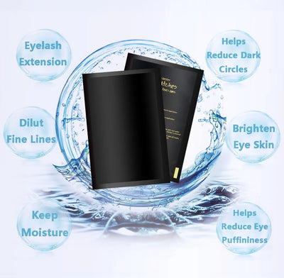 50pairs Padding UV Black Patches Eyelash Extension Eye Gel Patches Hydrogel Patch Eyelashes Makeup Stickers