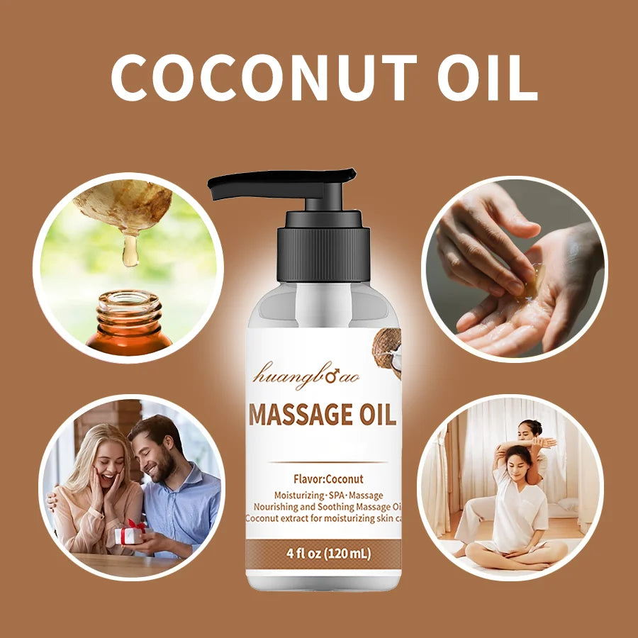 Lavender Massage Oil for Couples - Full Body Massage Oil for Date Night Massage Smooth Gliding Formula Valentine's Day present