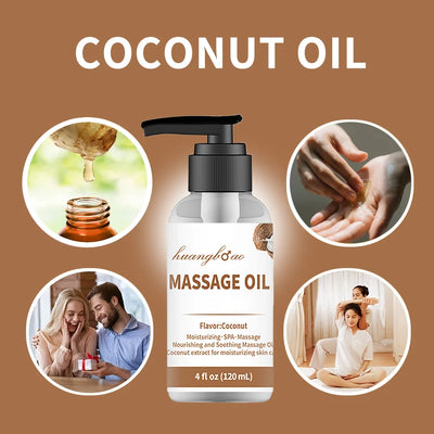 Lavender Massage Oil for Couples - Full Body Massage Oil for Date Night Massage Smooth Gliding Formula Valentine's Day present