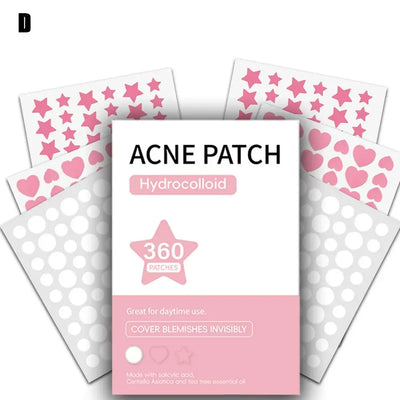 Color Acne Patch Set Mild Non-irritants Fade Acne Pimples Closed Mouth Improve Acne Muscle Acne Patch Skin Care