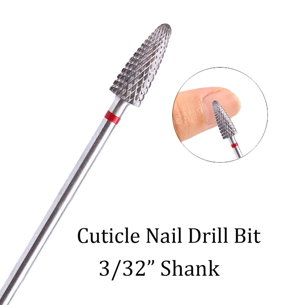 1pc Tungsten Carbide Nail Drill Bit Cutter For Manicure Machine Carbide Electric Nail Drill Milling Cutter For Nail Accessories