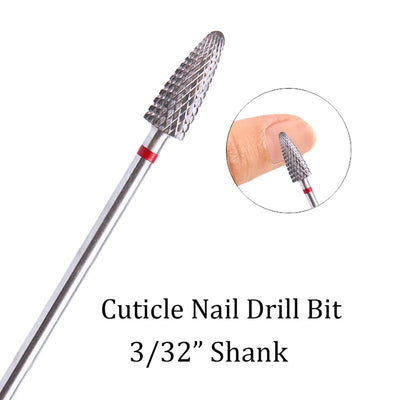 1pc Tungsten Carbide Nail Drill Bit Cutter For Manicure Machine Carbide Electric Nail Drill Milling Cutter For Nail Accessories