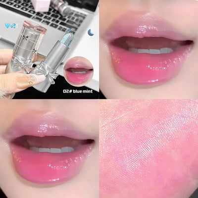 Cappuvini Sweet and Cool Bow Thermochromic Lipstick is a moisturizing and hydrating lip balm that reduces lip lines and changes