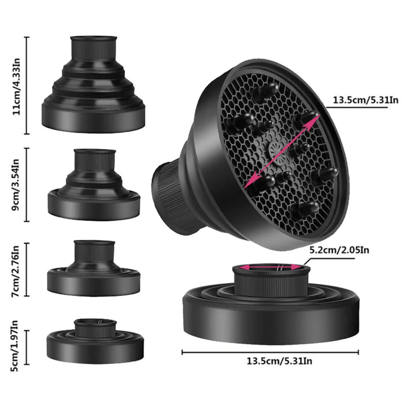 Salon Hair Diffuser Women Curly Hair Dryer Barber Foldable Blow Dryers Silicone Universal Diffuser Barbershop Tools