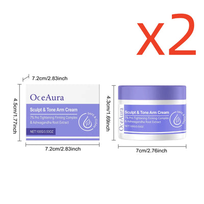 Arm Shaping Firming Cream Sculpt Tone Healthy Firm Muscle Prevent Sagging Loose Puffy Smooth Moisturize Skin Tighten Arm Cream