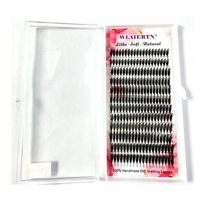 1box Manga Anime Spire Eyelashes Extension Feather Shape 0.07mm C/D Curl Mix 8-15mm/9-13mm Cashmere Premade Fan Eyelashes