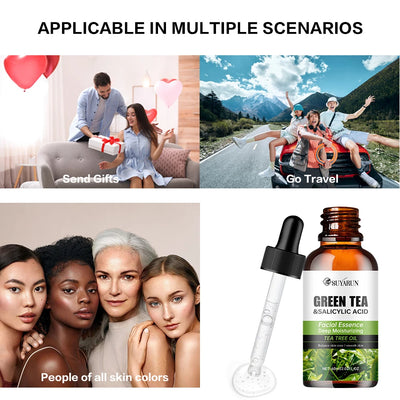 Contains salicylic acid and green tea to remove dark spots Moisturizing Repair Anti-aging Essence Facial Skin Care