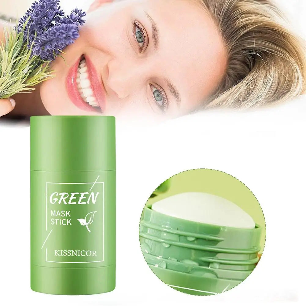 1/10Pcs Green Tea Face Cleansing Mask Stick Shrink pores Blackhead Remover facial Cleansing Moisturizing Mask SkinCare Face Care