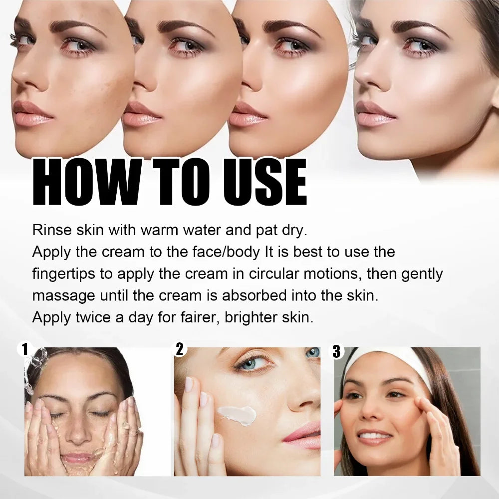 Effective Whiten Cream Brighten Face For Face Spots Remove Dark Spot Melasma Anti-pigmentation Improve Dullness Skin Care Cream