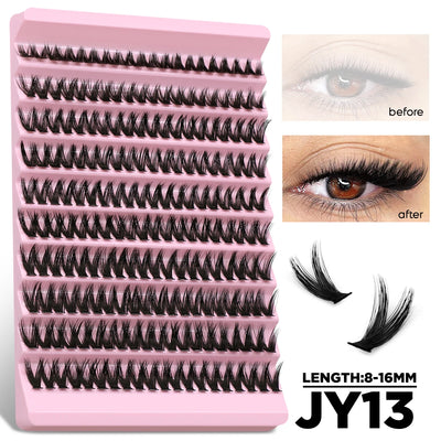 Lash Clusters Set DIY Eyelash Extension Kit Individual False Eyelashes Lash Clusters Bond and Seal and Lash Applicato Makeup
