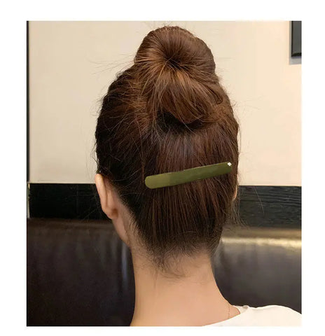Morandi Color Spring Hair Clip Women Girls Temperament Ponytail Hairpin Korean Colorful Matte Barrettes Hair Styling Accessories