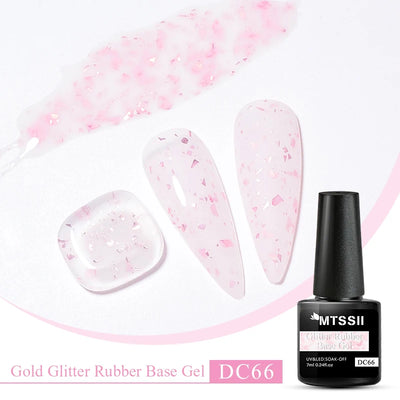 Mtssii 6ml Nail Gel Jelly Eggshell Gel Nail Polish Transparent Gel Soak Off Nail Art Gel UV LED Varnish