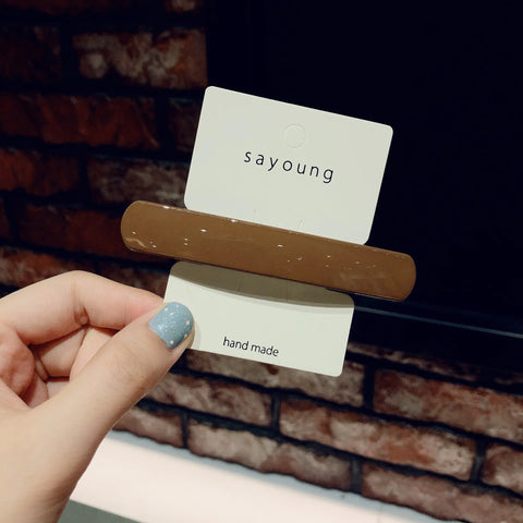 Morandi Color Spring Hair Clip Women Girls Temperament Ponytail Hairpin Korean Colorful Matte Barrettes Hair Styling Accessories