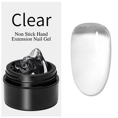 30g Dopamine Sequin Flexible 3D Gel Non Stick Hand Solid Extension Nail Gel Nude Pink White Extension Gel Rhinestone Glue Gel