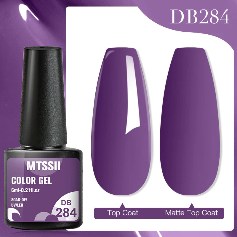 Mtssii 6ml Nail Gel Jelly Eggshell Gel Nail Polish Transparent Gel Soak Off Nail Art Gel UV LED Varnish