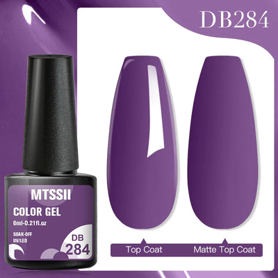 Mtssii 6ml Nail Gel Jelly Eggshell Gel Nail Polish Transparent Gel Soak Off Nail Art Gel UV LED Varnish
